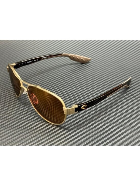 New Costa Del Mar Women Gold Brushed Sunglasses 56-14-126 main image 4